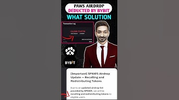 🤮 Paws Token Not Showing In Bybit
