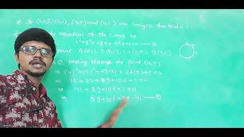 CIRCLES PART - 7( CONCYCLIC POINTS)