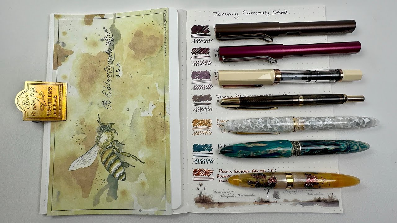 Currently Inked Fountain Pens 🖋️🩷| January 2026