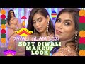 GRWM-DIWALI 2021|GLAM DIWALI LOOK WITH DRUGSTORE PRODUCT|SAREE LOOK|DIWALI MAKEUP COSMOHOLIC SAKSHI