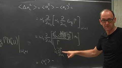 ICTP MediaCore Statistical mechanics Lecture 20 of 29