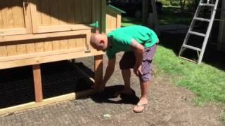 chicken coop apron predator