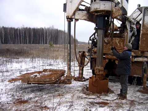 Бурение колодца машинным способом