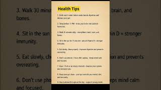 Health Tips That Can Improve Your Life Daily #HealthTips #HealthyLifestyle #Wellness#shorts