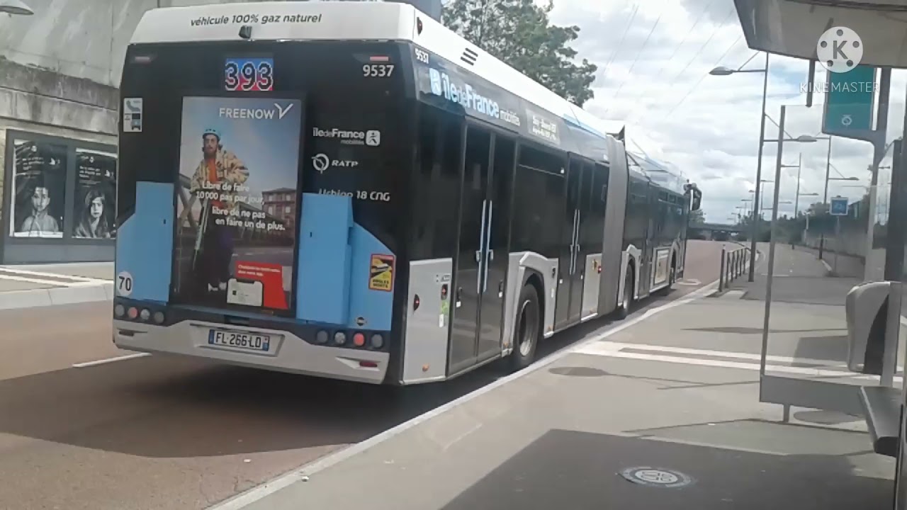 Spot sur le site propre de la ligne 393 RATP entre Thiais et Sucy Bonneuil RER + Bonus a la fin