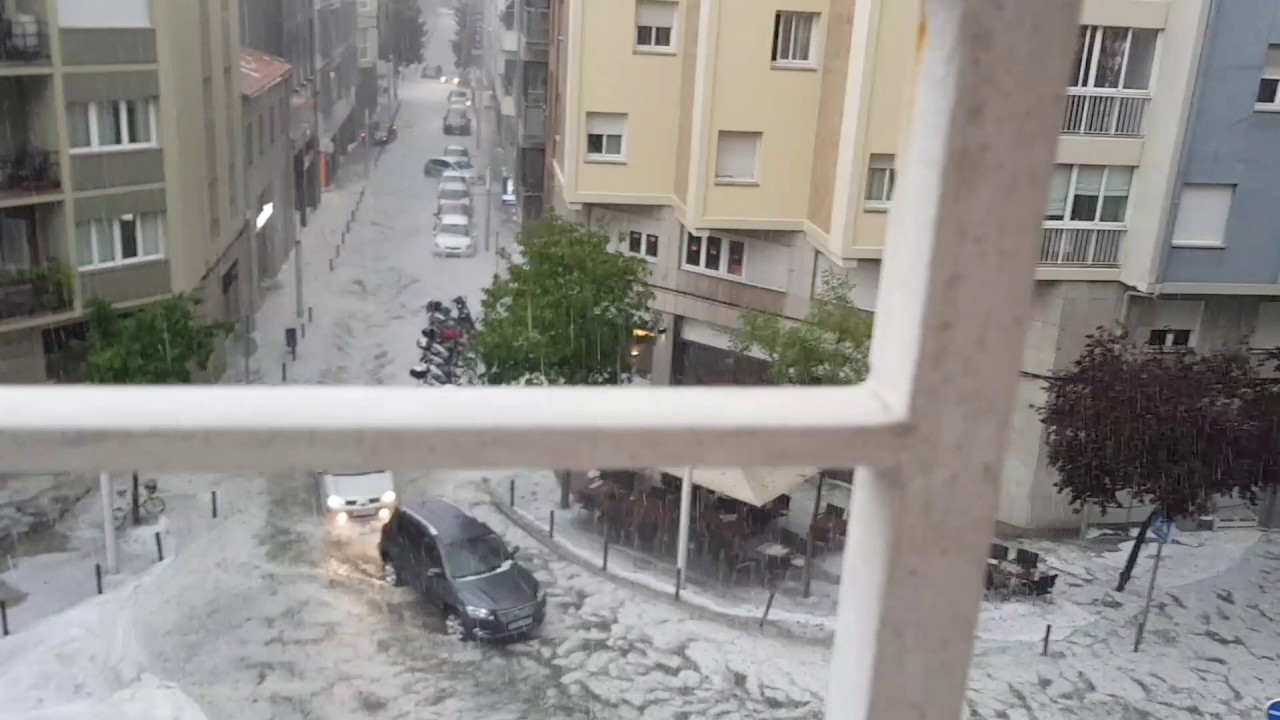 Lluvia y granizo Girona 30 junio 2017 YouTube