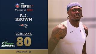 80: A J Brown (WR, Patriots) | NFL Top 100 Players of 2026