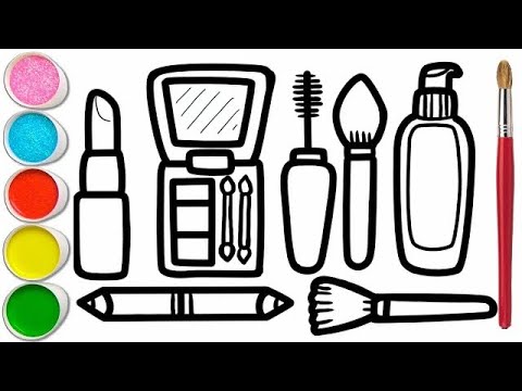 How To Draw A Cute Makeup Set  Brushes LipstickAmazoninAppstore for  Android