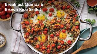Breakfast Quinoa & Brown Rice Skillet