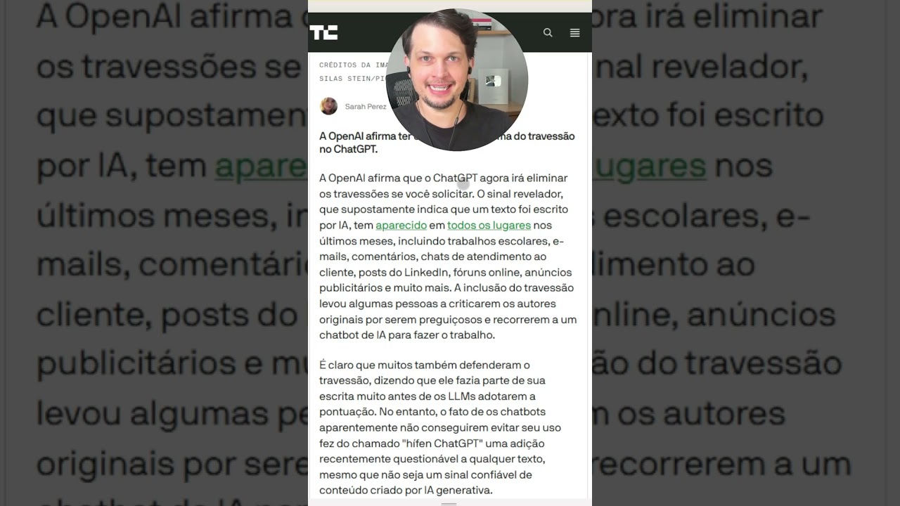 ChatGPT não usa mais travessão!