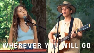 Video thumbnail of "Wherever You Will Go | cover by Dimas Senopati & Jada Facer"