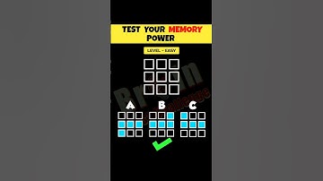 Test Your Memory With Pattern ! | Memory Test | Riddles and Puzzles | #shorts #paheliyan #viral