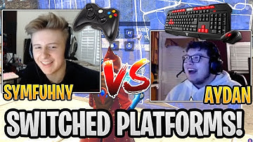 Symfuhny on Controller vs Aydan on Mouse & Keyboard 1v1 in Playground! - Fortnite Funny Moments