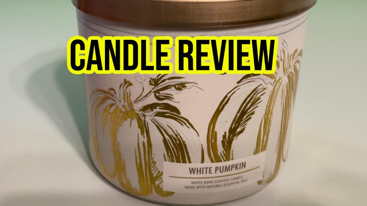 Bath& Body Works White Pumpkin Candle Review YouTube