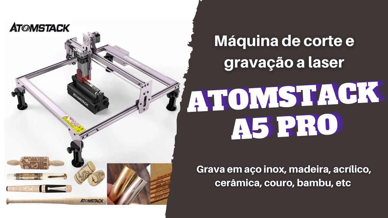 Atomstack a5 pro m quina de corte e grava o a laser youtube