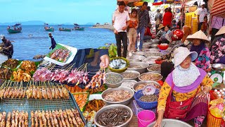 Plenty Of Seafood Compilation @ Kep & Kampot Province - Blue Crabs, Shrimp, Fish& More