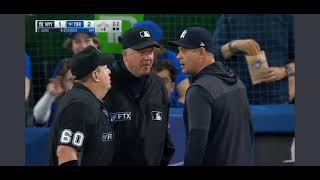 Aaron Boone Ejected Vs Toronto Blue Jays 2022