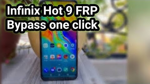 infinix hot 9 X655 frp remove one click