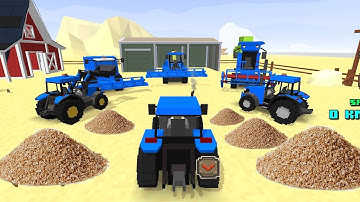 The wheat harvested this week is ready for sale - Blocky Farm & Racing NEW SALE Android / Ios 4K