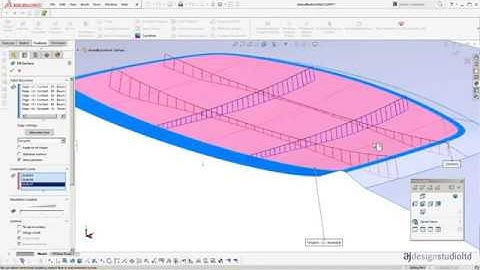 Solidworks Tutorial: Surface modelling a domed button using offset surfaces. AJ Design Studio LTD.