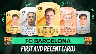 💥 FIFA Cards FC Barcelona First And Last Cards 😱🔥 Since FIFA 10 - EA FC 24 (FIFA 24)