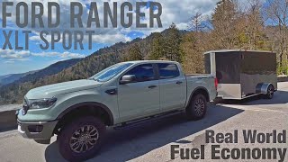 2021 Ford Ranger XLT Sport Fuel Economy (Towing 1,600 Mile Trip) by SALTxTHExWOUND 2,001 views 10 months ago 8 minutes, 1 second