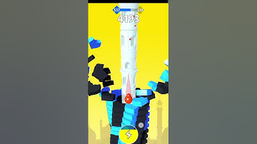 Sweet🧁 level 😘517 in stack 🧱 bounce 🏈 game 🎯#stackbounce #gaming #levelup #gameover #stackball