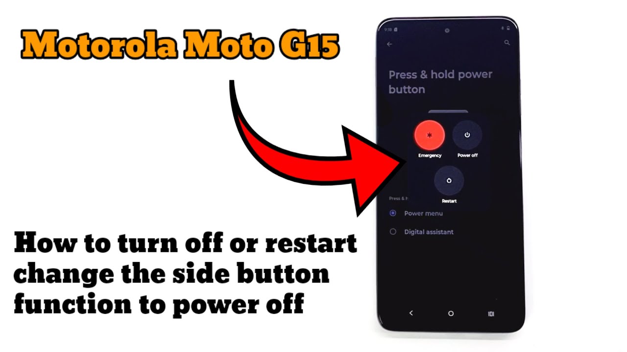 How to turn off Motorola Moto G15 - YouTube