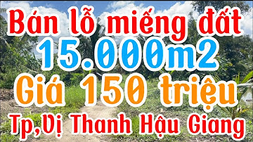 Bán gấp miếng đất vườn khóm mặt tiền đường dal điện nước đầy đủ Tp,Vị Thanh Hậu Giang