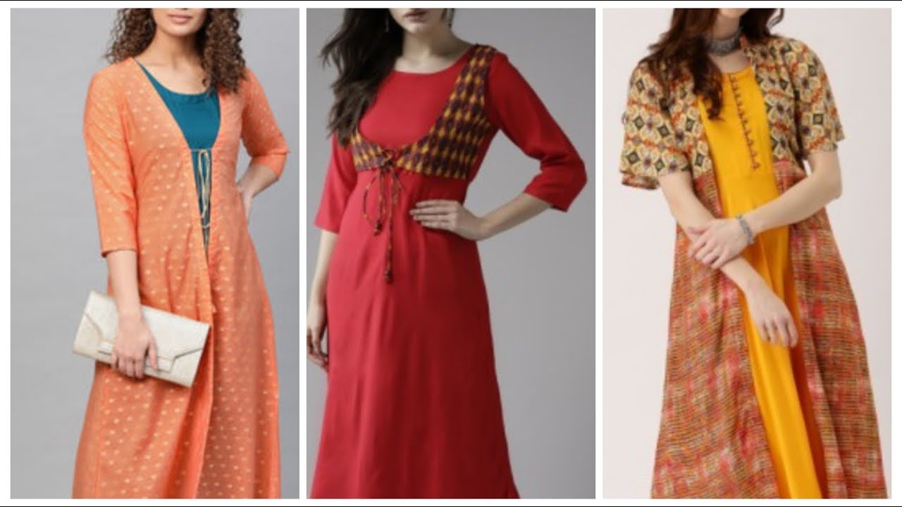 Pretty jacket designs for Kurtis || short koti kurti designs and styling  ideas - YouTube