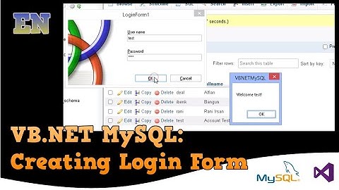 VB NET MySQL: Creating Login Form