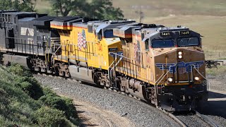 BNSF & Union Pacific Trains | Tehachapi Pass | Spring 2022 [4K]