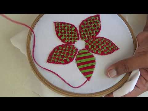 Видео: Hand Embroidery | Fantasy Flower Stitch | Bordado Fantasía | Hand Embroidery Tutorial For Beginners