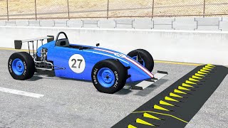 Massive Spike Strip Pileup Crashes #66 – BeamNG Drive | CrashBoomPunk screenshot 2