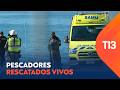 Lancha volcada en Talcahuano: Cuatro pescadores naufragaron y dos ya fueron rescatados