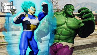 GTA 5 - Vegeta VS Hulk | Epic Death Battle!