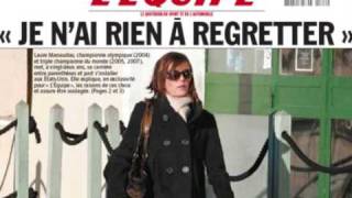 Une de l'Equipe. Laure Manaudou n'est pas Laure Manaudou