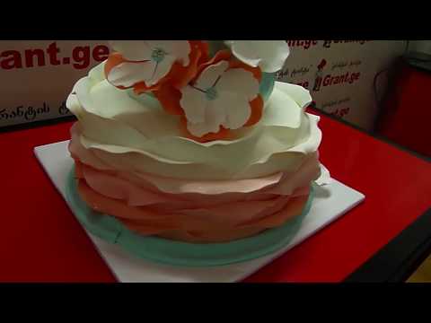 დეკორატიული ტორტები ყვავილებით, შეკვეთა: 593 756 700, \"გრანტის ტორტები\