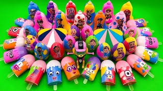 Alphablock & Numberblock Mixing Cream And Egg Asmr Jj, Tomtom, Yoyo, Cody & More Fun Moments