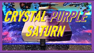 Crystal Purple SEGA Saturn Shell. Sega Saturn Replacement Shell