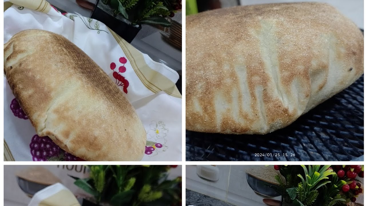 مطلوع او خبز دار خطوة بخطوة مع كل اسرار احمرار وانتفاخ خفيف وهش وبدون عجانة كهربائية