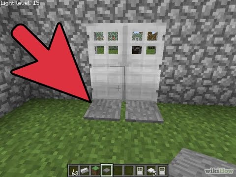Como hacer una puerta en minecraft