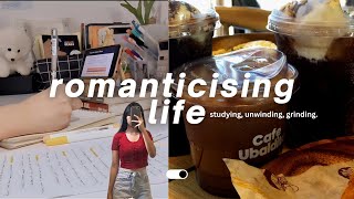 ☕️ study vlog | trying to romaticise life , unwinding, preparing for reports, intense studying.