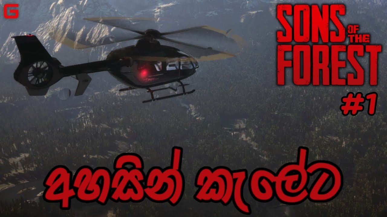 අහසින් කැලේට | Sons of the Forest - Sinhala Gameplay | #1