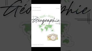 TUTO PAGE DE GARDE AESTHETIC : GÉO  : BACK TO SCHOOL