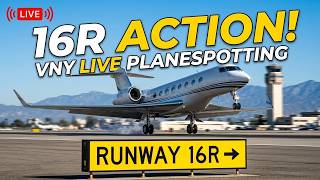 LIVE VAN NUYS AIRPORT PLANESPOTTING | Plane Action on Runway 16R