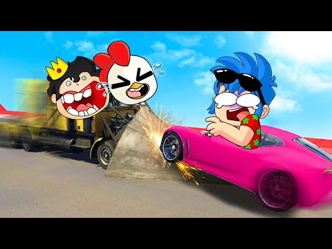 GTA 5 pero LOS COMPAS se REVIENTAN en SUPER COCHES ? RIUSPLAY, ELTROLLINO, TIMBA VK Y ACENIX