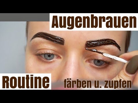 Augenbrauen Farben Und Zupfen Alicia Wunderbar Youtube