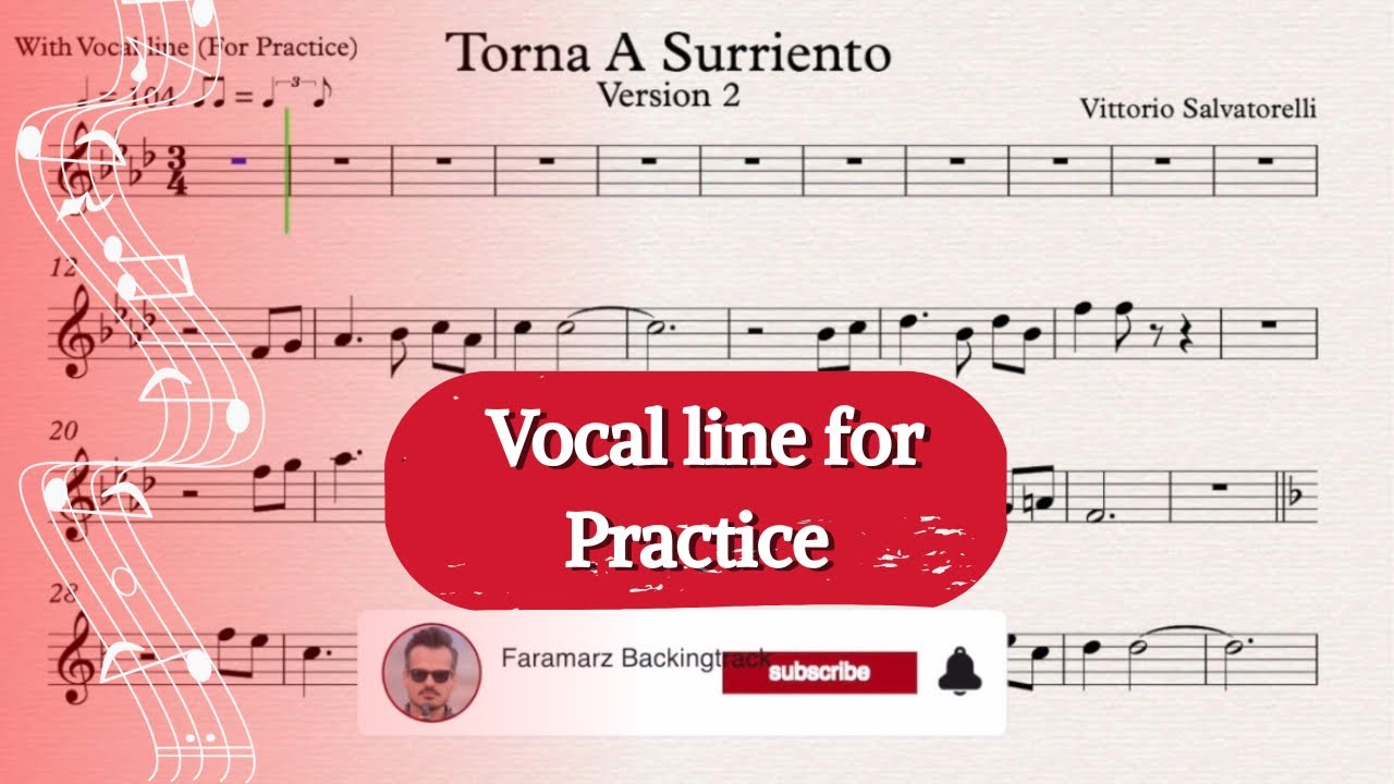 Torna a surriento (Piano accompaniment) - V.Salvatorelli | Sheet music ...