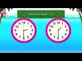 Learn to tell time on a clock  analog clock practice for kids  educational  monkey math
